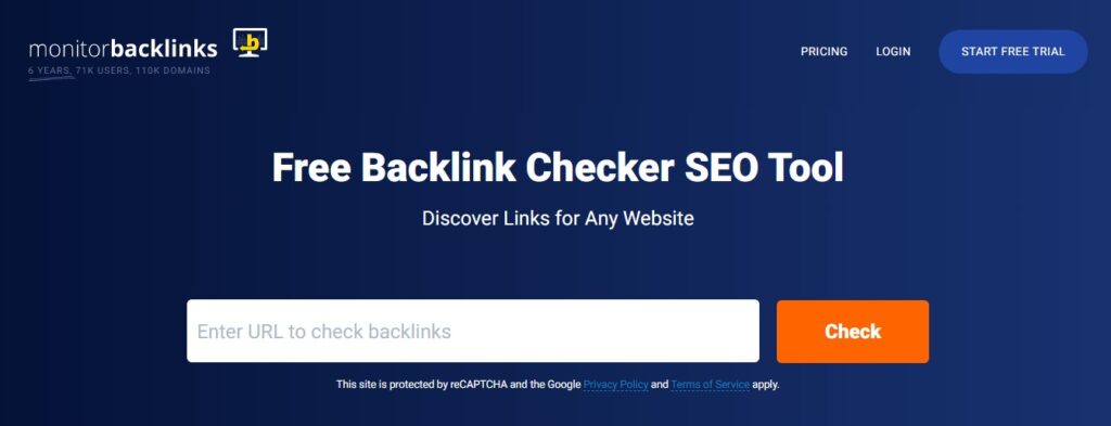 Monitor Backlink