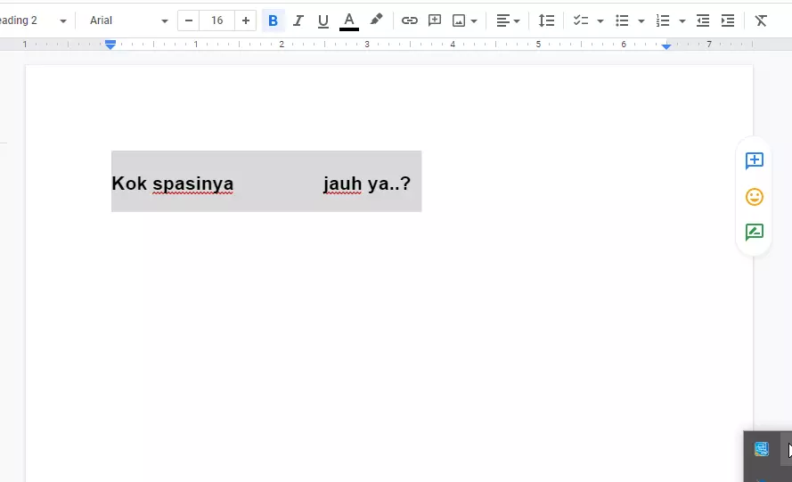 cara memperbaiki spasi yang jauh di word